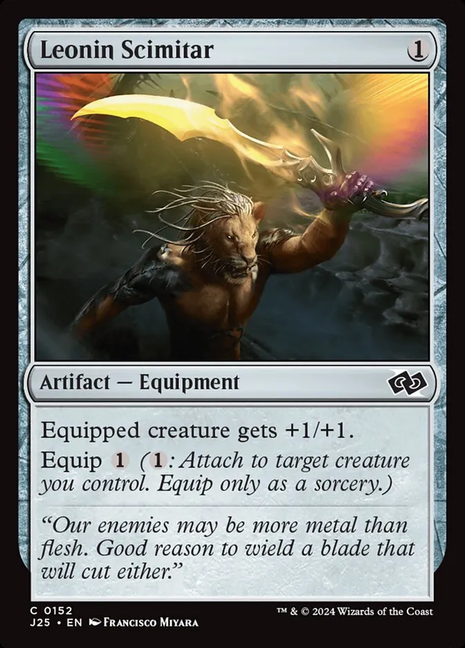 2024 Foundations Jumpstart Leonin Scimitar common #152 common card image