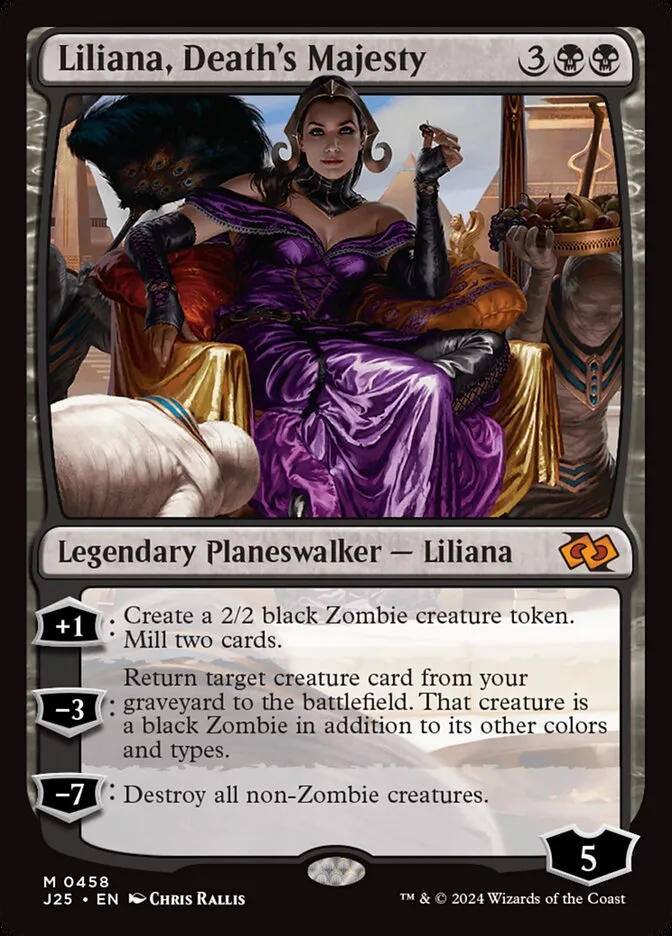 2024 Foundations Jumpstart Liliana, Death's Majesty #458 mythic card image