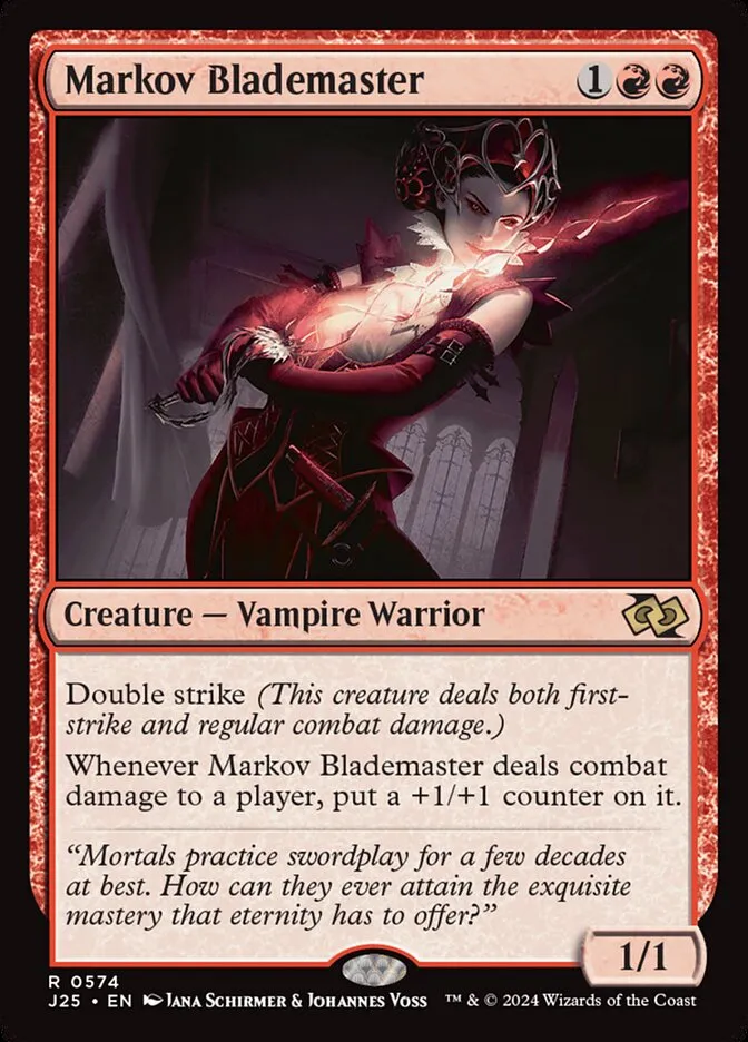 2024 Foundations Jumpstart Markov Blademaster #574 rare card image