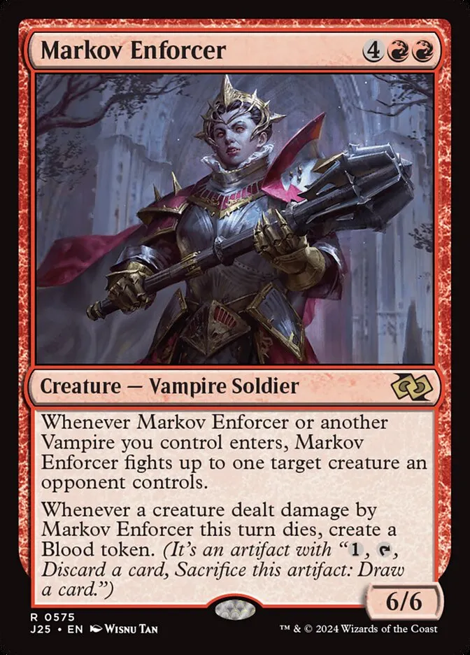 2024 Foundations Jumpstart Markov Enforcer #575 rare card image