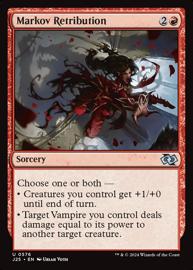 2024 Foundations Jumpstart Markov Retribution uncommon #576 uncommon card image