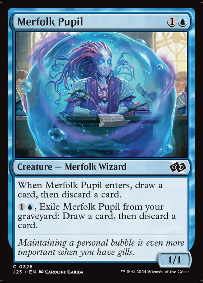 2024 Foundations Jumpstart Merfolk Pupil #326 common card image