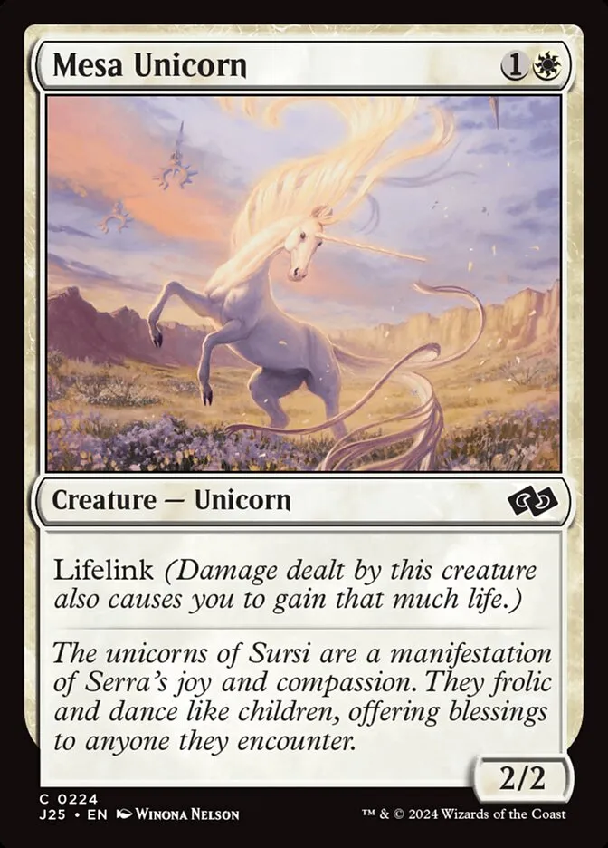 2024 Foundations Jumpstart Mesa Unicorn common #224 common card image
