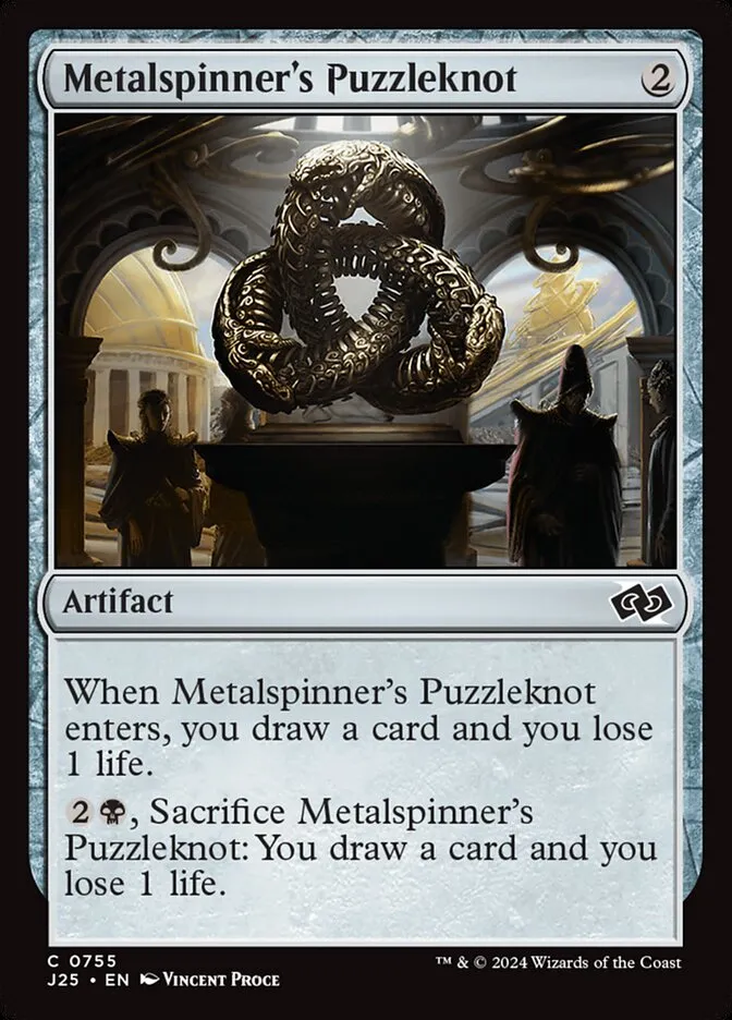 2024 Foundations Jumpstart Metalspinner's Puzzleknot #755 common card image