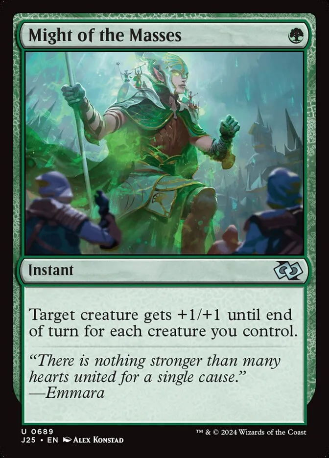 2024 Foundations Jumpstart Might of the Masses #689 uncommon card image