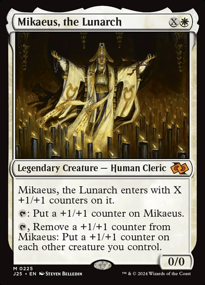 2024 Foundations Jumpstart Mikaeus, the Lunarch #225 mythic card image