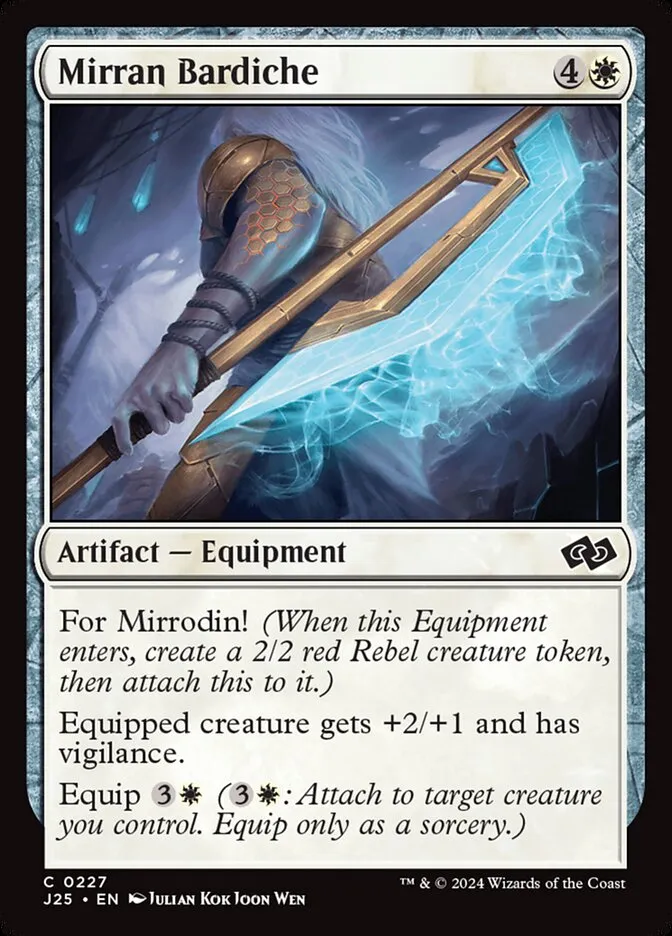 2024 Foundations Jumpstart Mirran Bardiche common #227 common card image