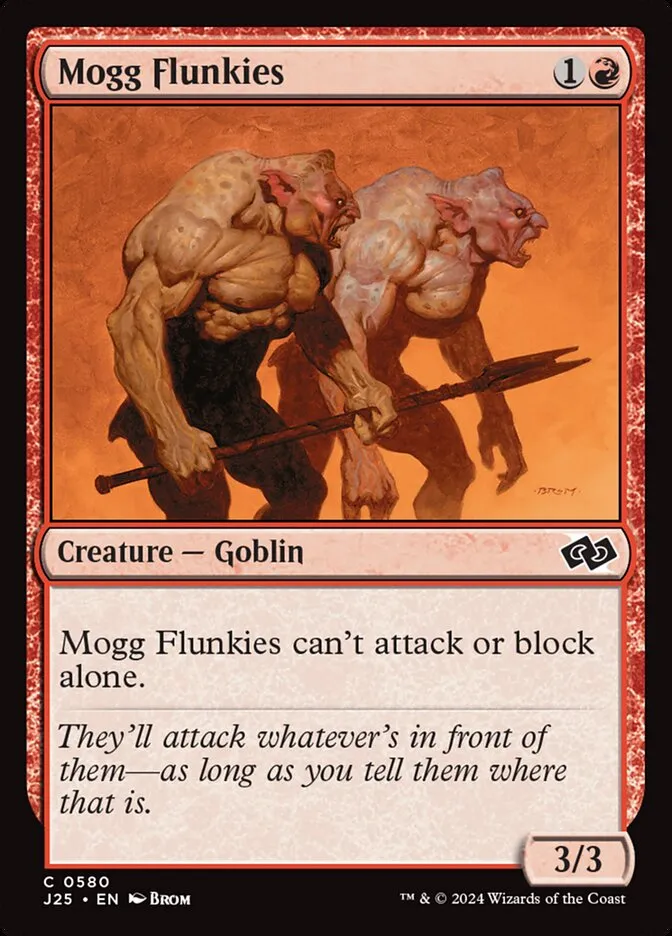 2024 Foundations Jumpstart Mogg Flunkies common #580 common card image