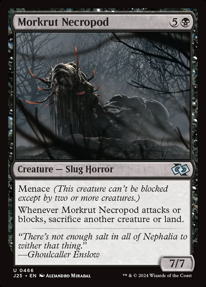 2024 Foundations Jumpstart Morkrut Necropod #466 uncommon card image
