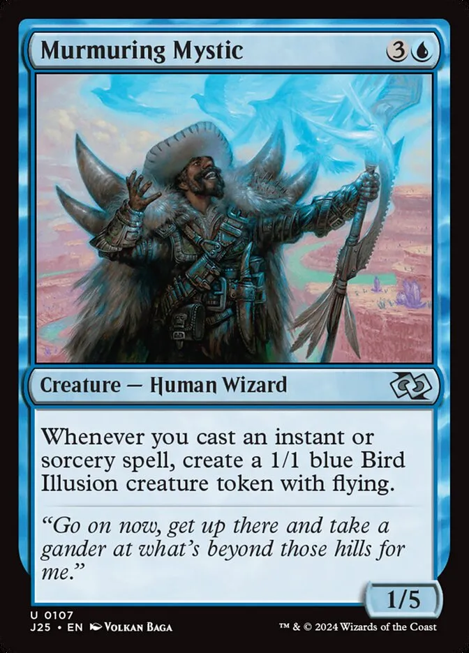 2024 Foundations Jumpstart Murmuring Mystic uncommon #107 uncommon card image