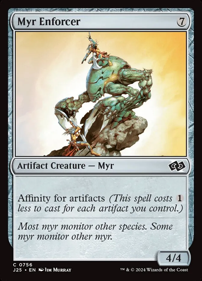 2024 Foundations Jumpstart Myr Enforcer common #756 common card image