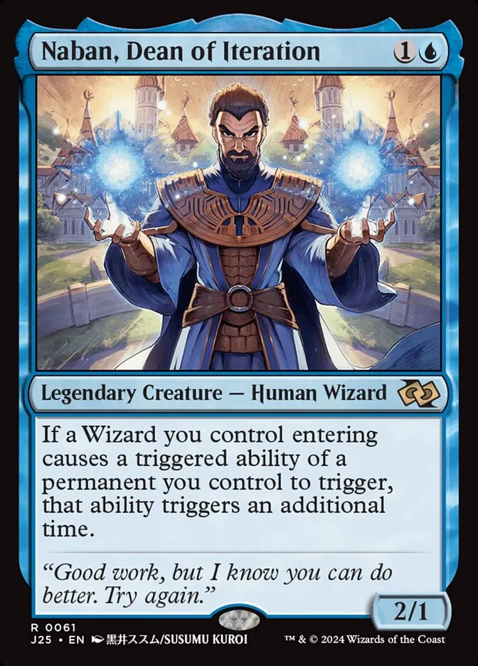 2024 Foundations Jumpstart Naban, Dean of Iteration [Anime] rare #61 rare card image