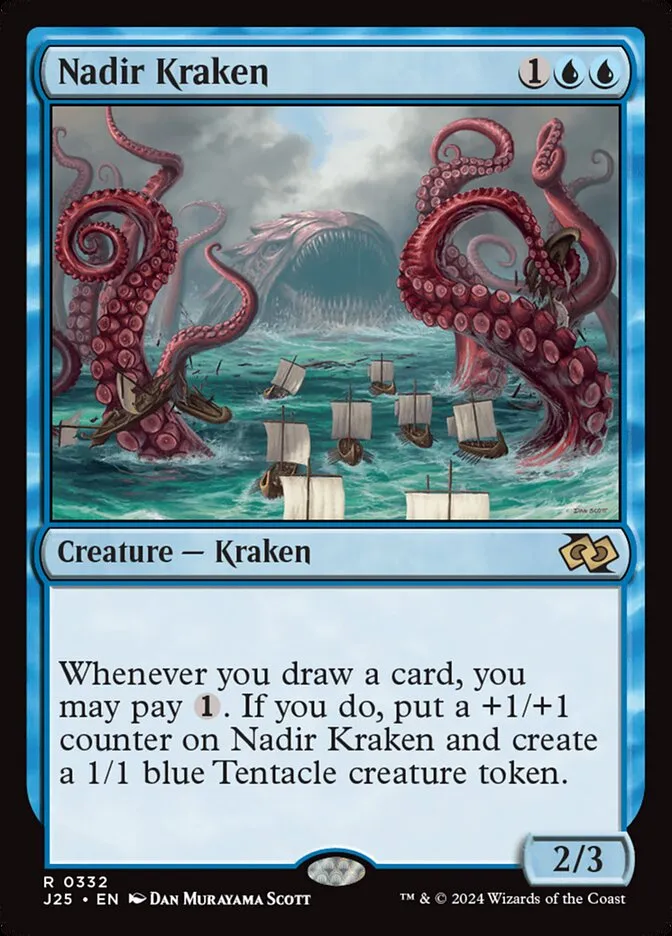2024 Foundations Jumpstart Nadir Kraken #332 rare card image