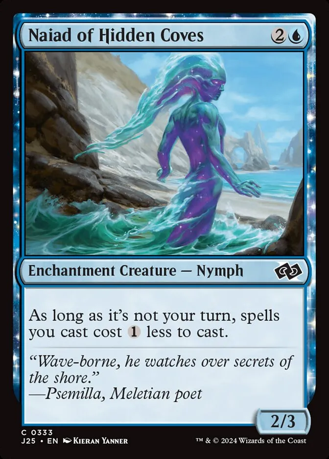 2024 Foundations Jumpstart Naiad of Hidden Coves #333 common card image