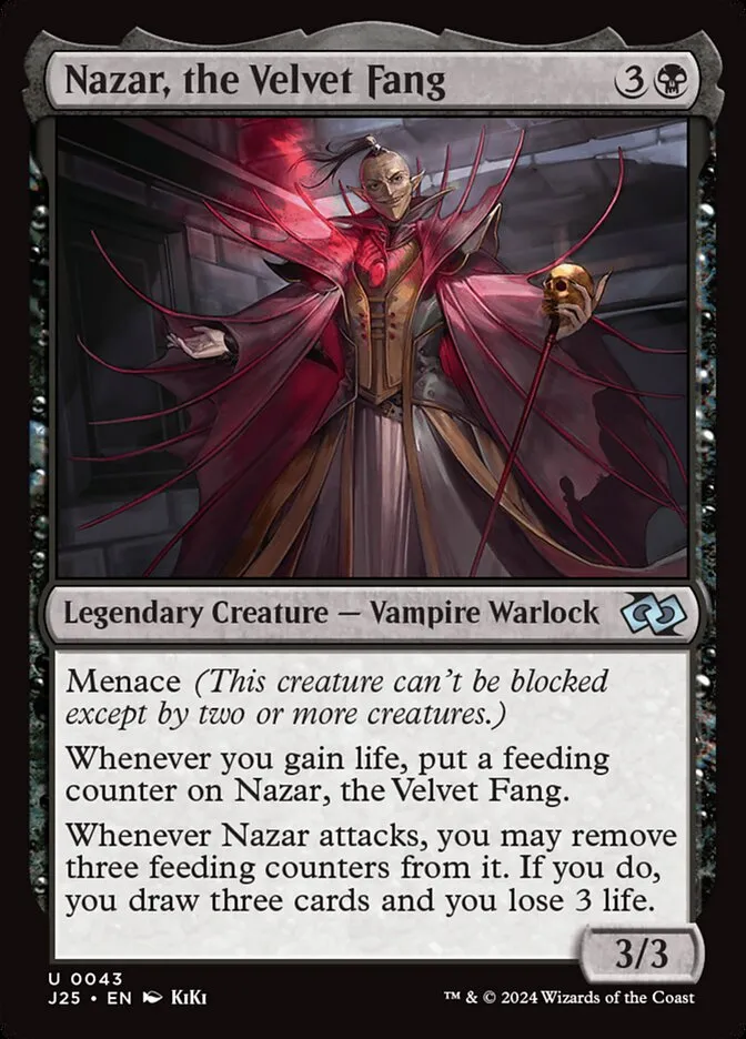 2024 Foundations Jumpstart Nazar, the Velvet Fang [Anime] uncommon #43 uncommon card image