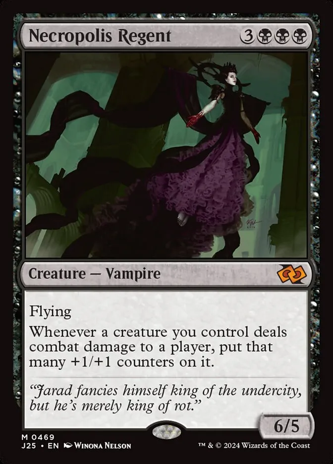 2024 Foundations Jumpstart Necropolis Regent #469 mythic card image