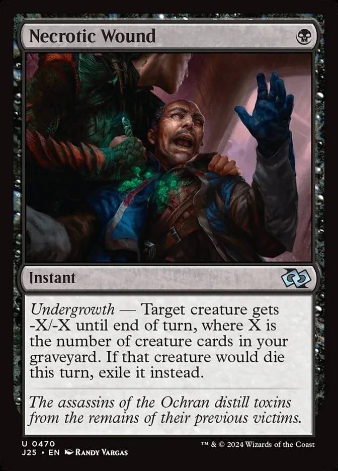 2024 Foundations Jumpstart Necrotic Wound uncommon #470 uncommon card image