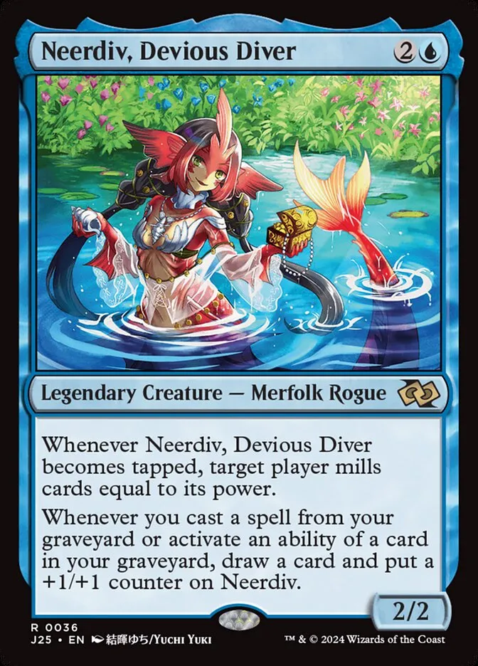 2024 Foundations Jumpstart Neerdiv, Devious Diver rare #36 rare card image