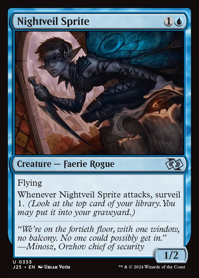 2024 Foundations Jumpstart Nightveil Sprite uncommon #335 uncommon card image