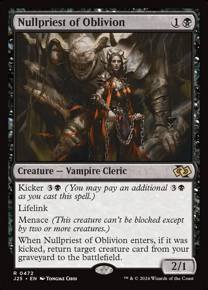 2024 Foundations Jumpstart Nullpriest of Oblivion #472 rare card image