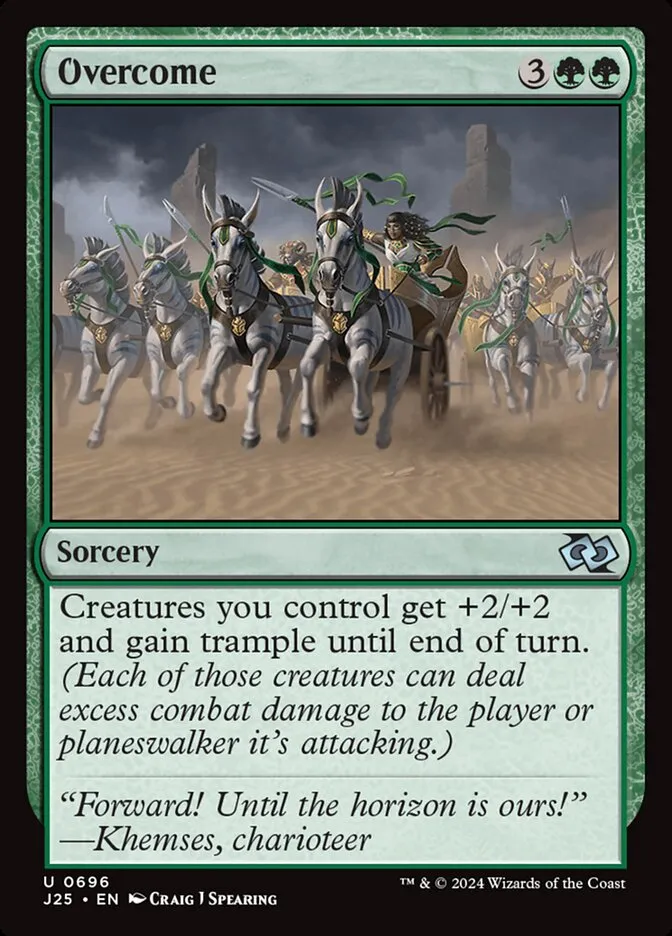 2024 Foundations Jumpstart Overcome uncommon #696 uncommon card image