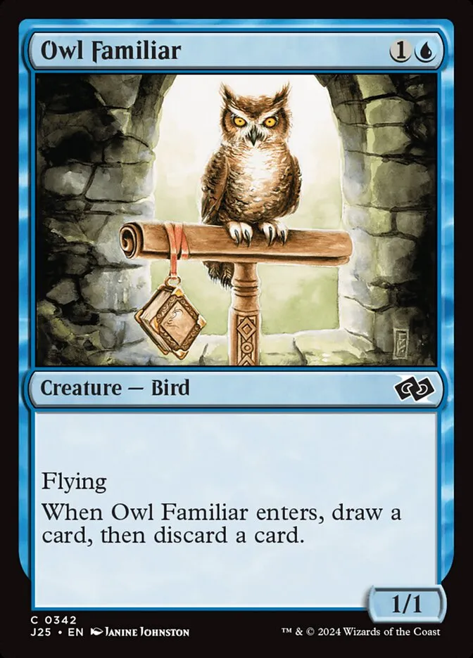 2024 Foundations Jumpstart Owl Familiar common #342 common card image