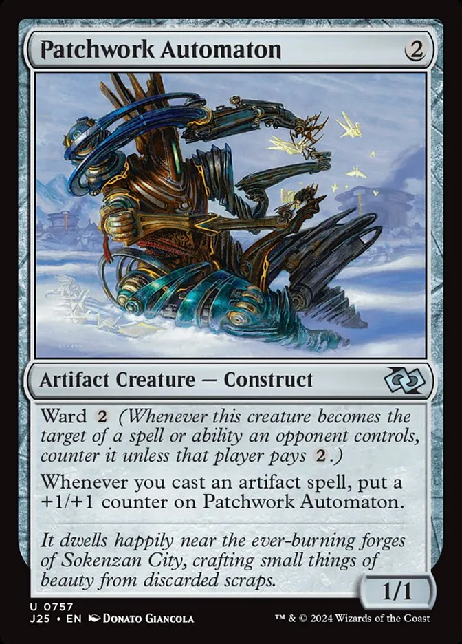 2024 Foundations Jumpstart Patchwork Automaton uncommon #757 uncommon card image