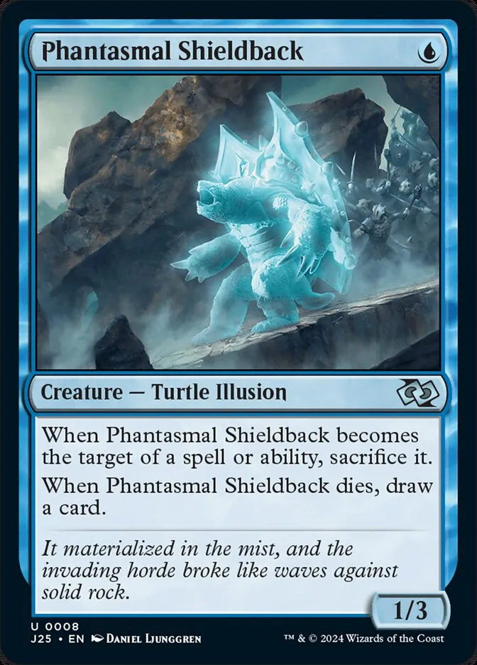 2024 Foundations Jumpstart Phantasmal Shieldback uncommon #8 uncommon card image