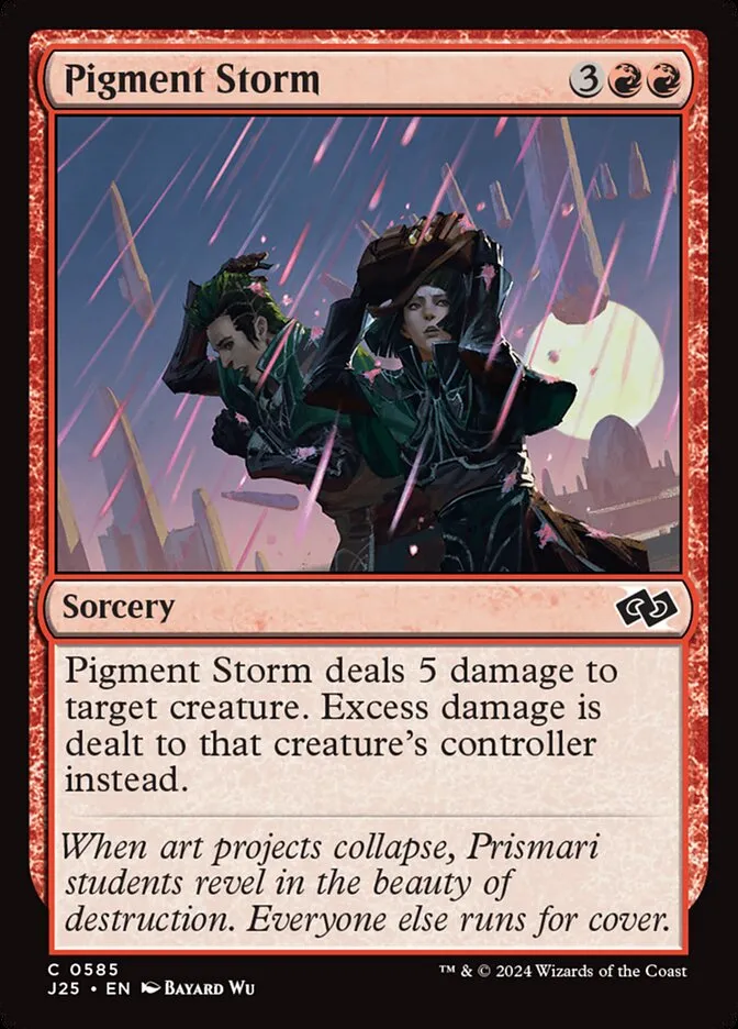 2024 Foundations Jumpstart Pigment Storm common #585 common card image