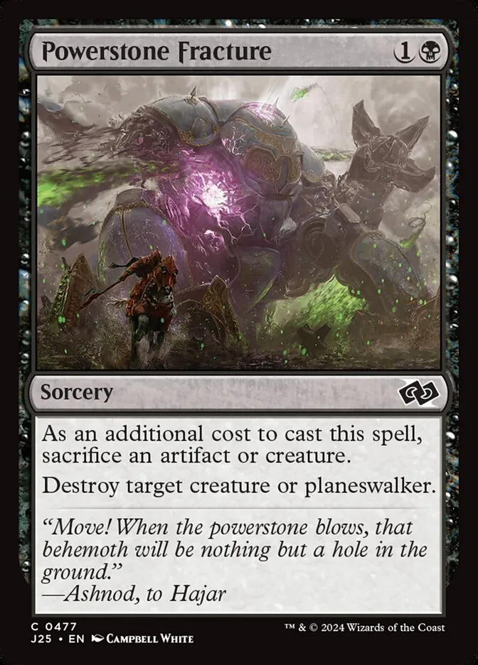 2024 Foundations Jumpstart Powerstone Fracture common #477 common card image