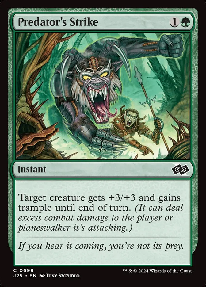 2024 Foundations Jumpstart Predator's Strike common #699 common card image
