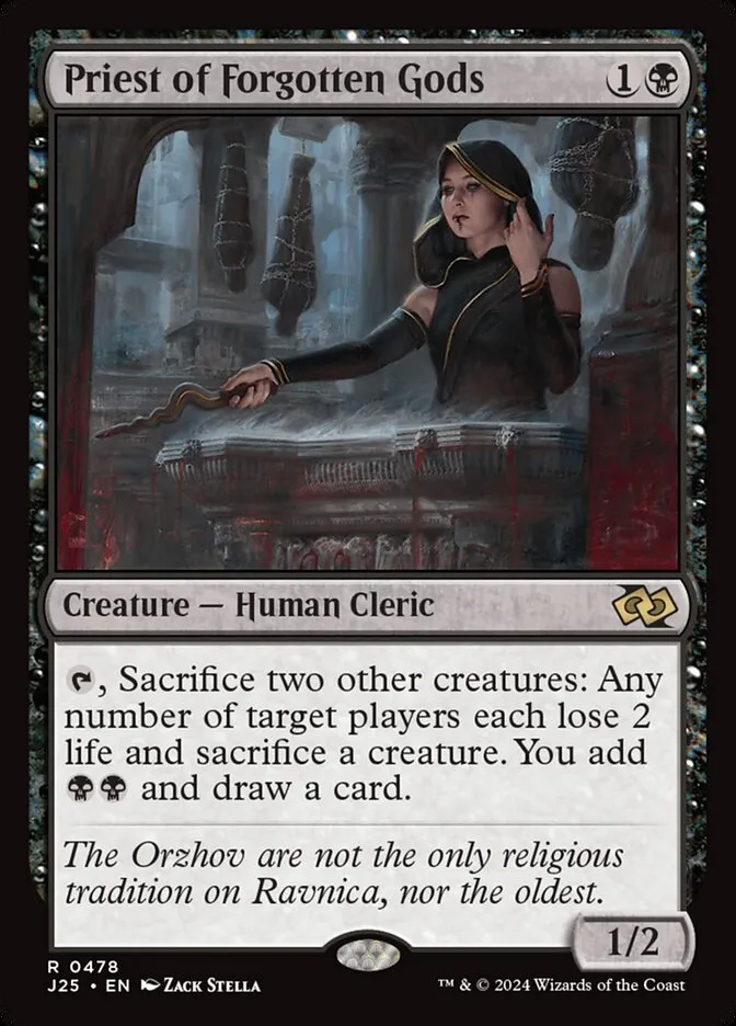 2024 Foundations Jumpstart Priest of Forgotten Gods #478 rare card image