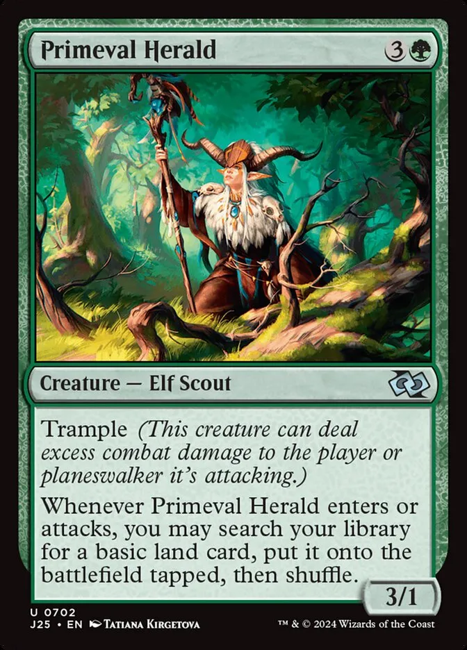2024 Foundations Jumpstart Primeval Herald uncommon #702 uncommon card image