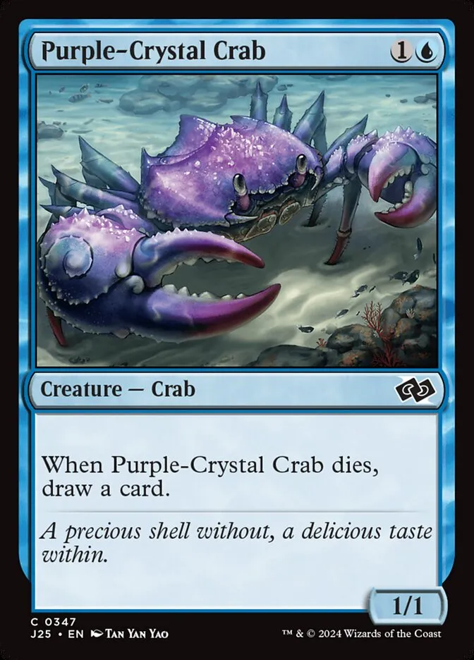 2024 Foundations Jumpstart Purple-Crystal Crab #347 common card image