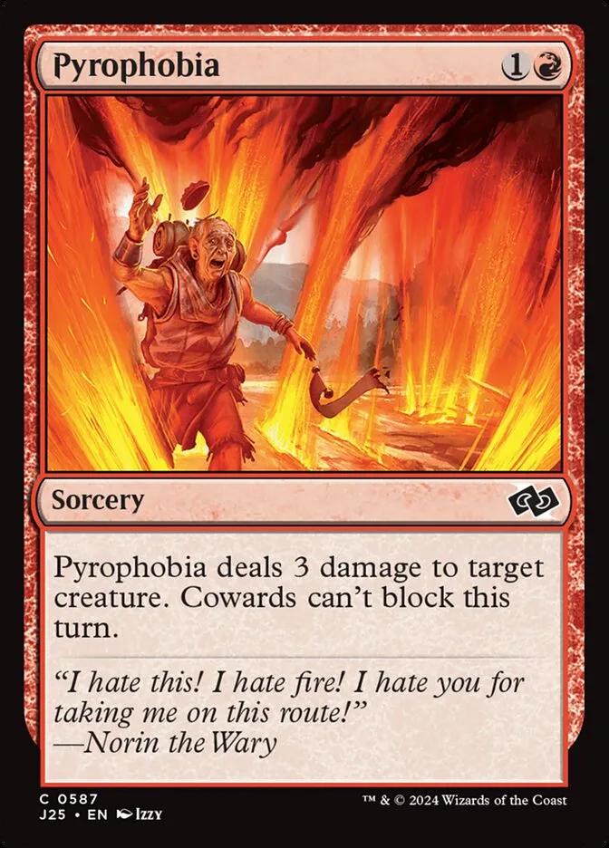 2024 Foundations Jumpstart Pyrophobia common #587 common card image