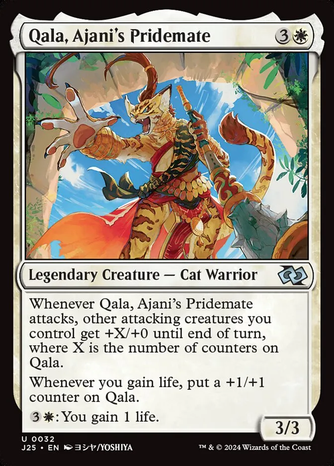 2024 Foundations Jumpstart Qala, Ajani's Pridemate uncommon #32 uncommon card image