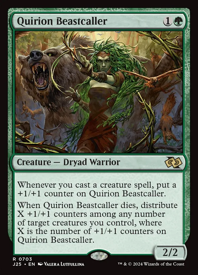 2024 Foundations Jumpstart Quirion Beastcaller #703 rare card image