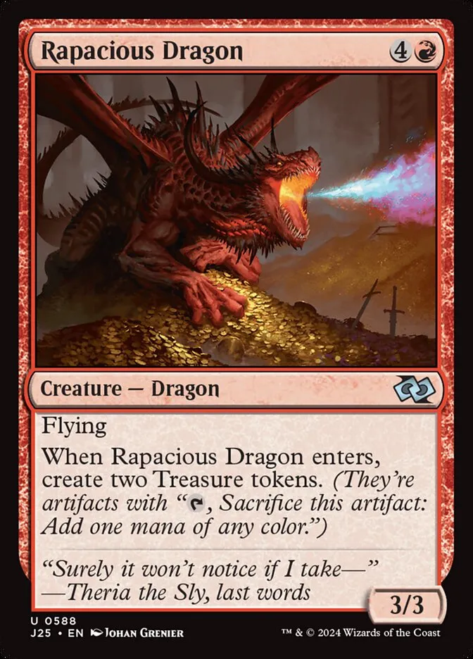 2024 Foundations Jumpstart Rapacious Dragon uncommon #588 uncommon card image