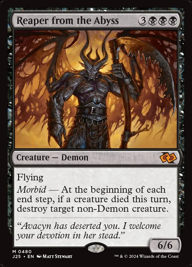 2024 Foundations Jumpstart Reaper from the Abyss #480 mythic card image