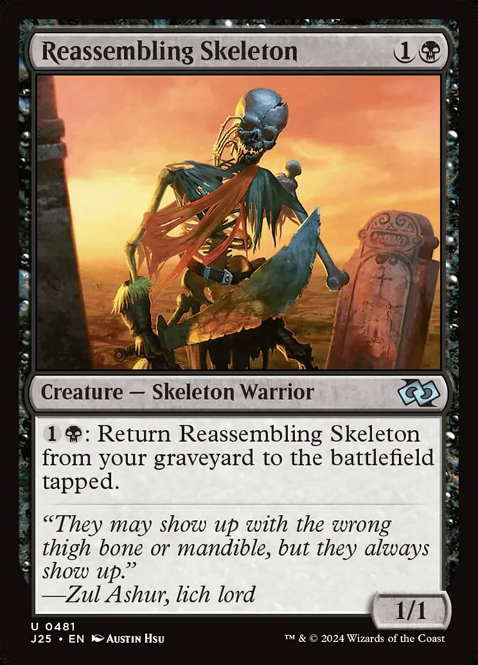 2024 Foundations Jumpstart Reassembling Skeleton uncommon #481 uncommon card image