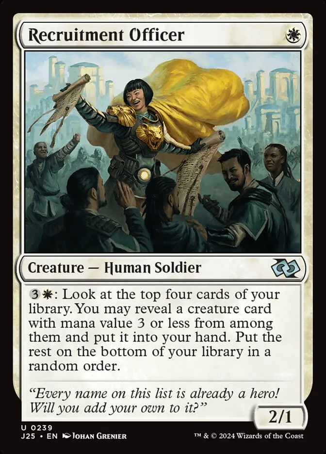 2024 Foundations Jumpstart Recruitment Officer #239 uncommon card image