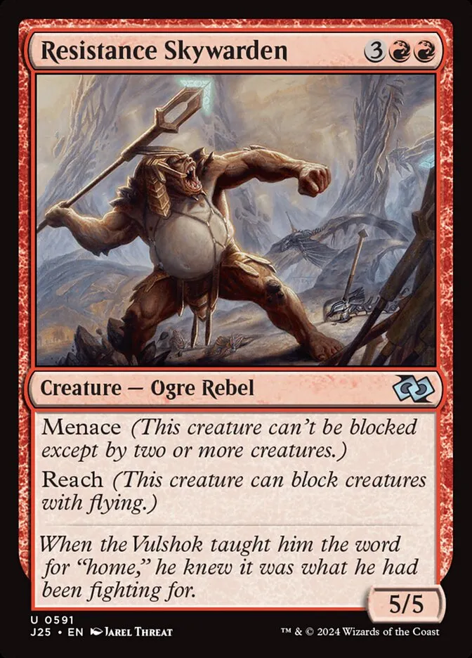 2024 Foundations Jumpstart Resistance Skywarden #591 uncommon card image