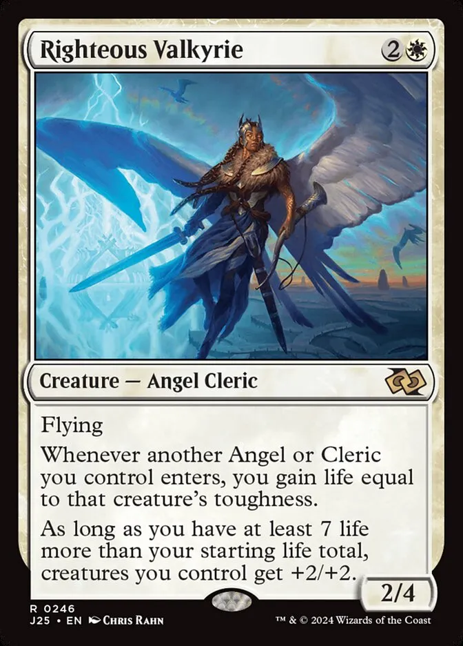 2024 Foundations Jumpstart Righteous Valkyrie rare #246 rare card image