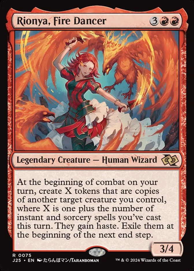 2024 Foundations Jumpstart Rionya, Fire Dancer [Anime] rare #75 rare card image