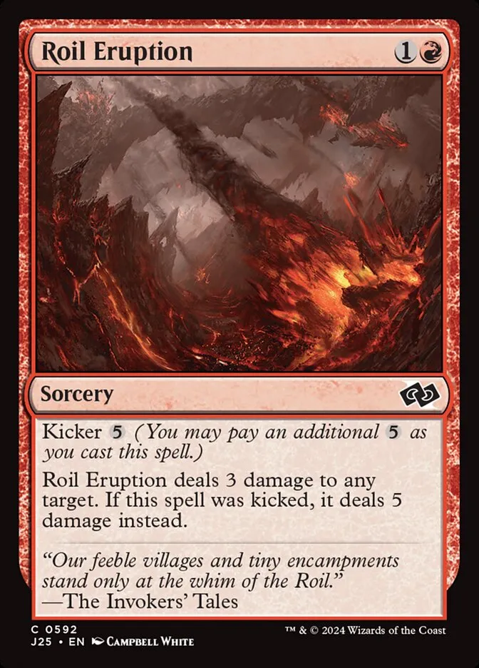 2024 Foundations Jumpstart Roil Eruption common #592 common card image