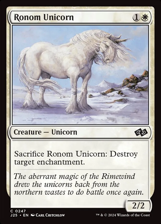 2024 Foundations Jumpstart Ronom Unicorn common #247 common card image
