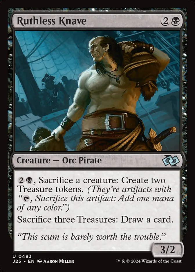 2024 Foundations Jumpstart Ruthless Knave uncommon #483 uncommon card image
