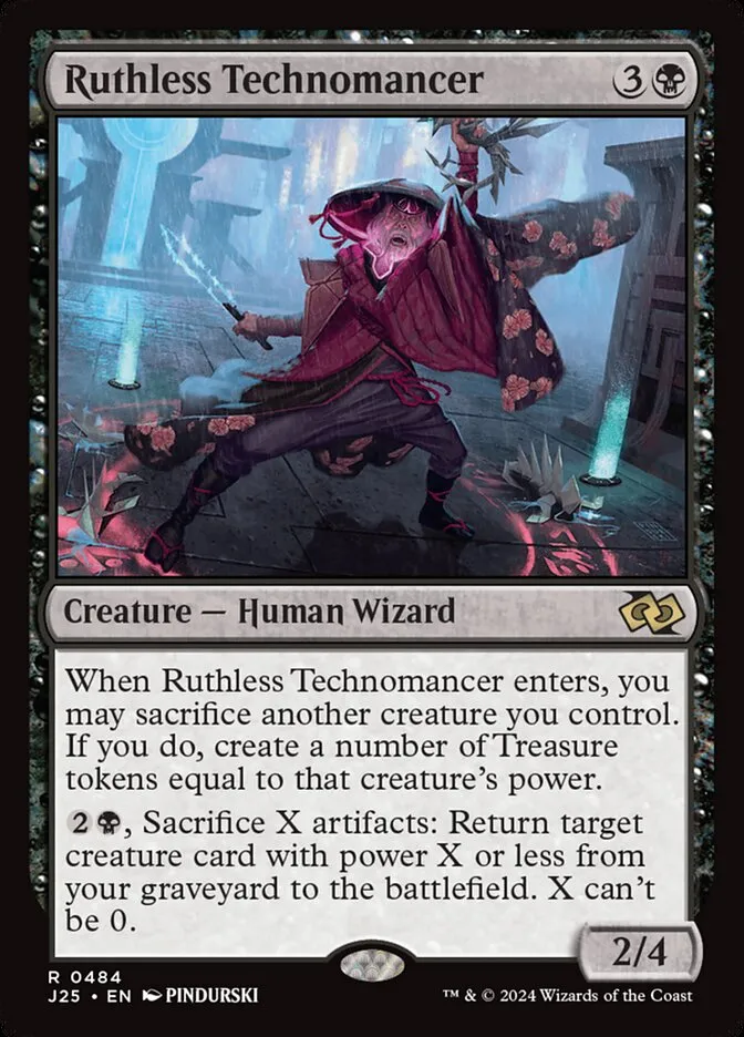 2024 Foundations Jumpstart Ruthless Technomancer rare #484 rare card image