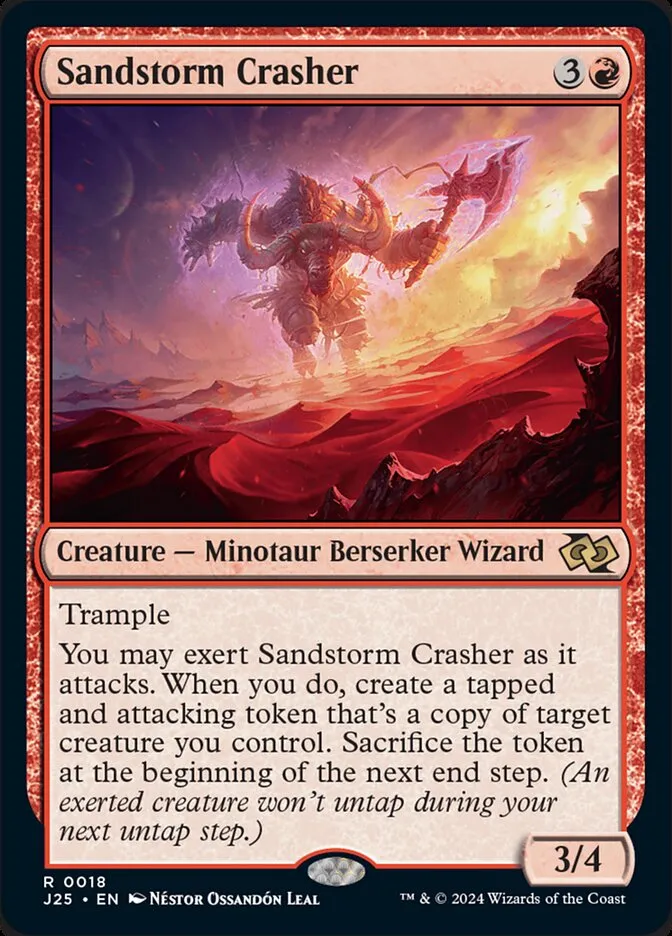 2024 Foundations Jumpstart Sandstorm Crasher #18 rare card image