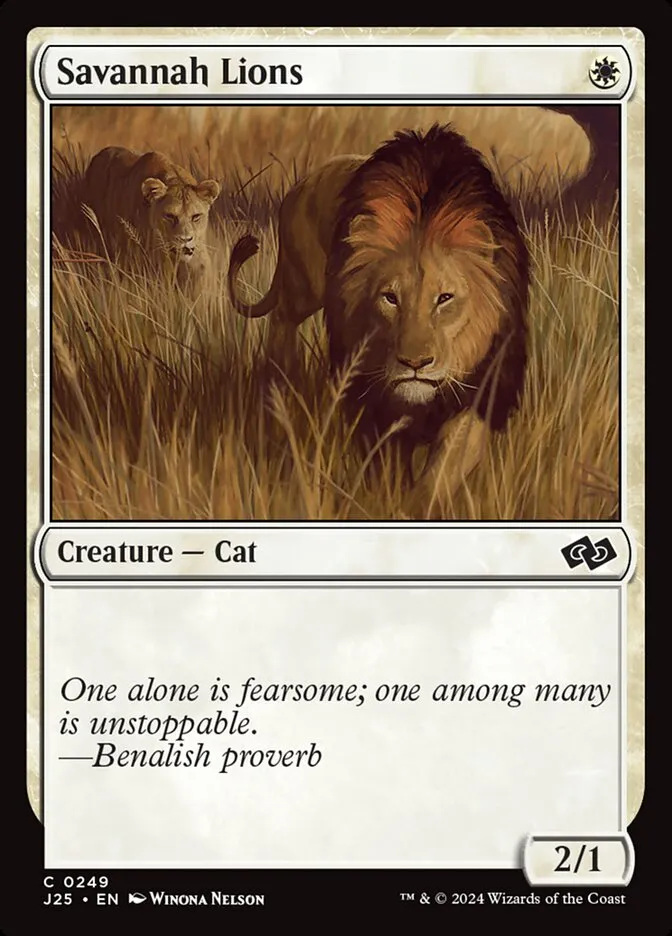2024 Foundations Jumpstart Savannah Lions common #249 common card image